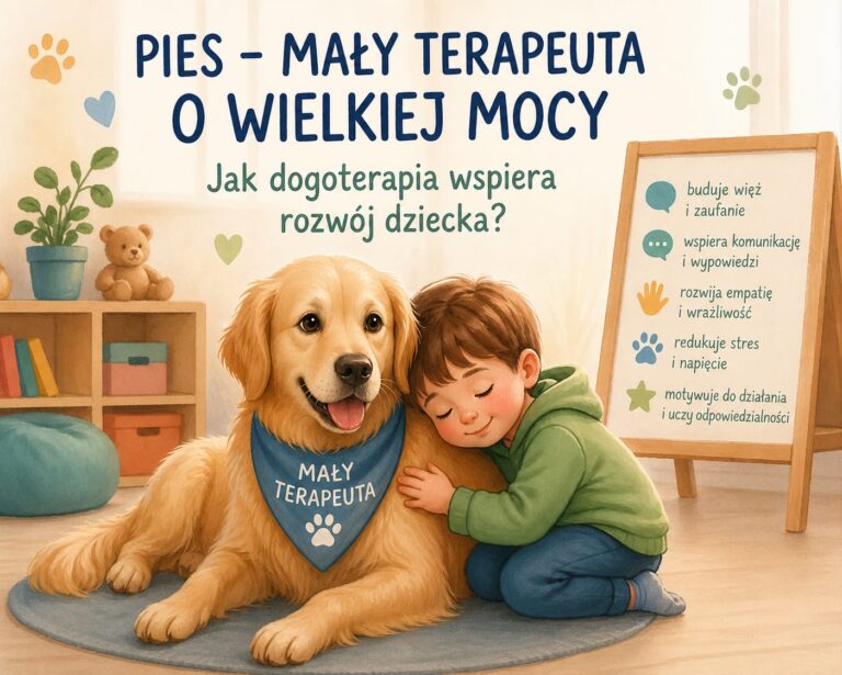 Pies – mały terapeuta o wielkiej mocy. Jak dogoterapia wspiera rozwój dziecka?